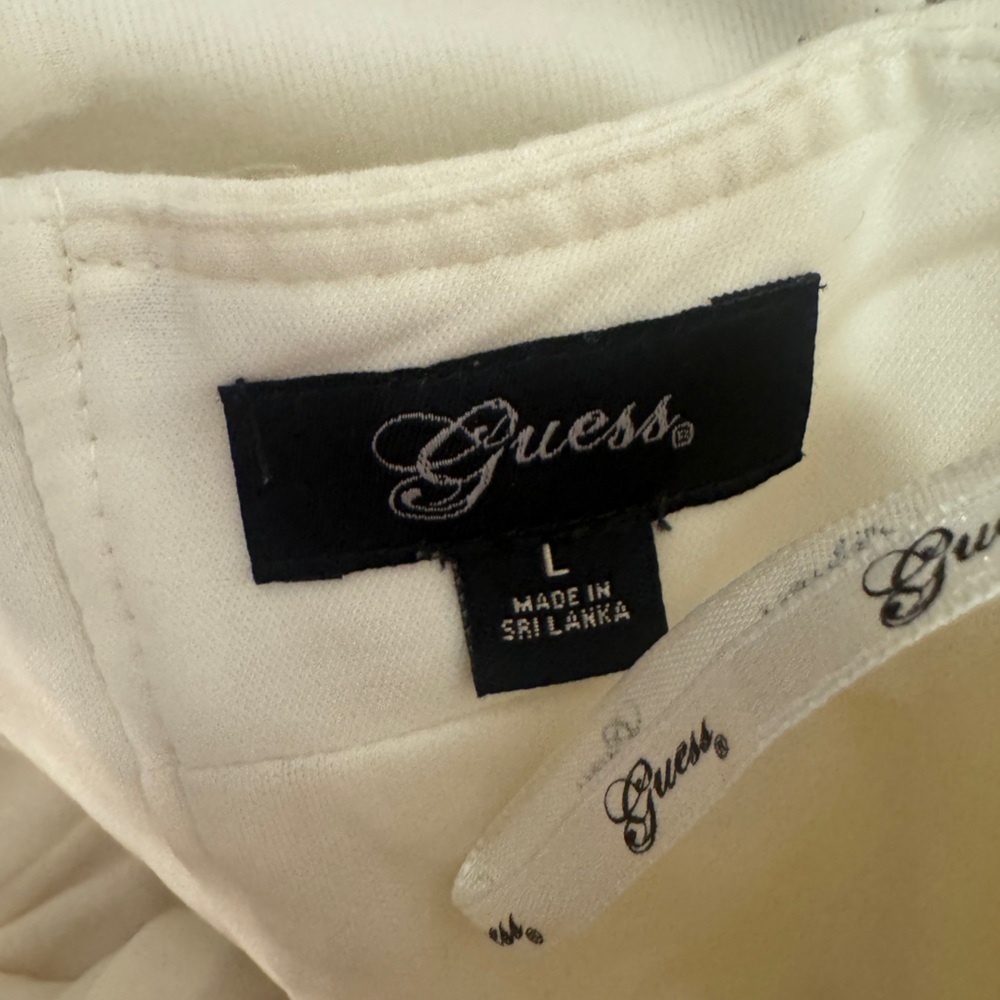 Guess Strapless Cream and Brown Dress - Picture 5 of 5
